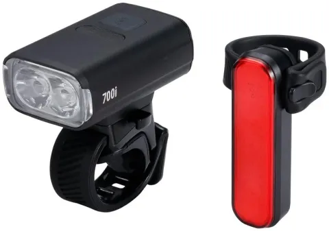 BBB Akku Lichtset NanoStrike 700i Combo BLS-266i inkl. Signal Rücklicht, schwarz