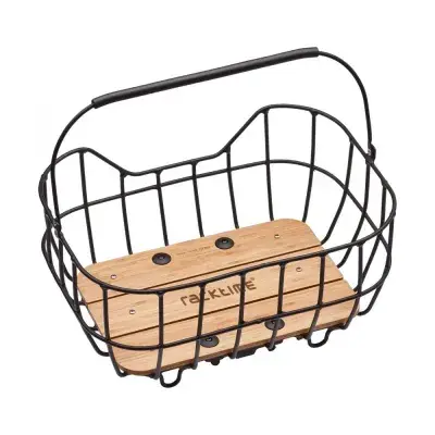 Racktime Baskit Breeze Fahrradkorb schwarz, 25 l Volumen, Maße 47,4x24,1x35 cm, stabiler…
