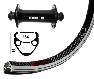 Bike-Parts Laufrad|Vorderrad 13-622 Tiagra schwarz Schnellspanner 32-Loch Exal XR-1 schwarz|silber…