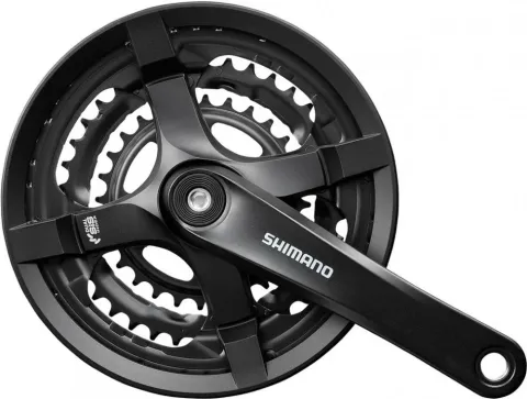 SHIMANO Kurbelgarnitur TOURNEY FC-TY501 6/7/8-fach 170 mm 48-38-28 Zähne - für Kettenschaltungen