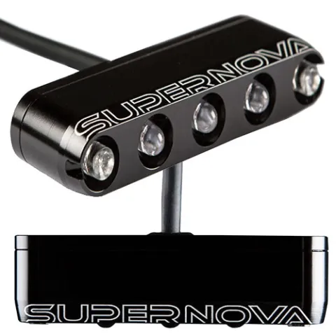 Supernova M99-E6 Tail Light Rückleuchte 12 V, Bremslichtmodus, schwarz - maximale Sichtbarkeit fürs…
