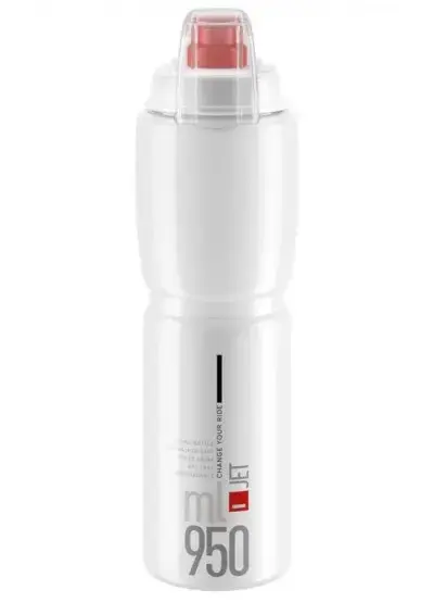 Elite Trinkflasche Jet Plus 950 ml klar rot