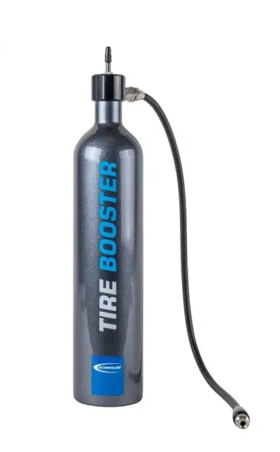 Schwalbe Tire Booster Tubeless-Inflator, 1,15 l, max. 11 bar, Aluminium, für SV-Ventile