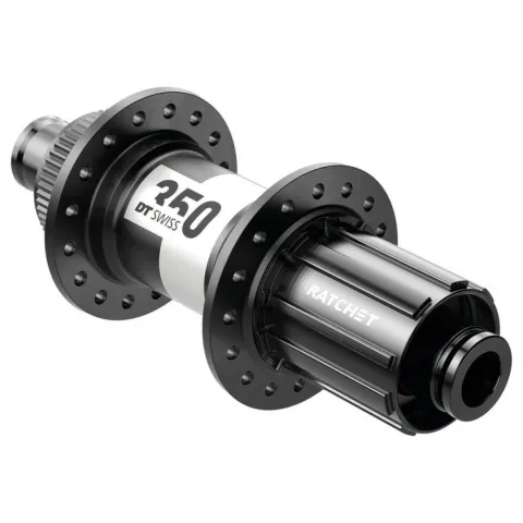 DT Swiss Nabe Road HR 350 Classic 24 Loch Schwarz - zuverlässige Centerlock-Hinterradnabe