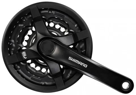 Shimano Tourney FC-TY501 Kurbelgarnitur 42-34-24 Zähne 170 mm Schwarz