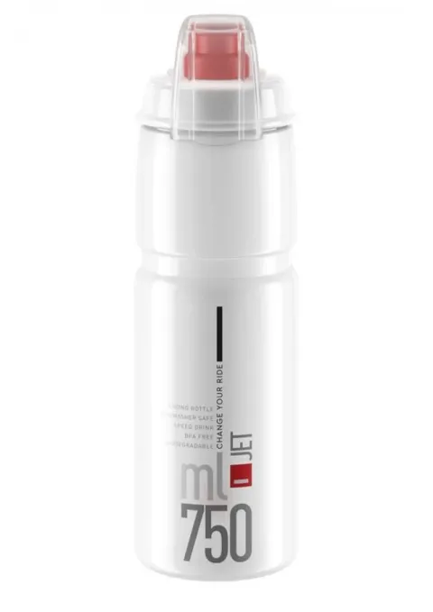 Elite Trinkflasche Jet Plus 750 ml klar rot