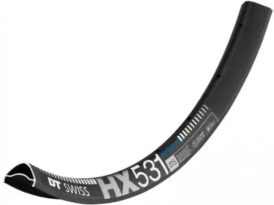 DT Swiss Felge HYBRID HX 531 27,5" 28 Loch Schwarz - robuste E-MTB-Felge für anspruchsvolle Trails
