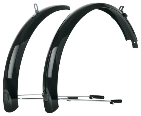 SKS BLUEMELS Basic 20 Schutzblech-Set - 53 mm breit schwarz robuste…