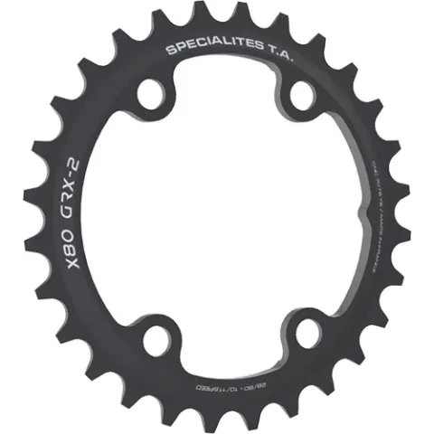 TA Kettenblatt X80 GRX-2 Gravel 31 schwarz innen 10/11f PL-480801G9-31