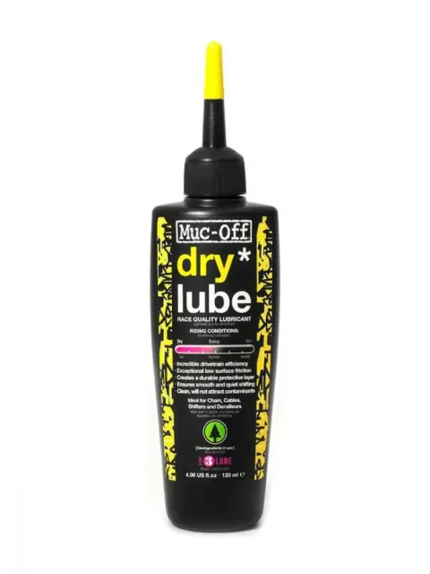 Muc-Off Dry Lube 120ml - Wachsbasiertes Kettenschmiermittel für trockene Bedingungen