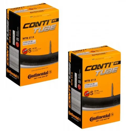 Continental 2x Schlauch Conti MTB 27.5 27.5x1.75/2.40" Doppelpack SV 42mm