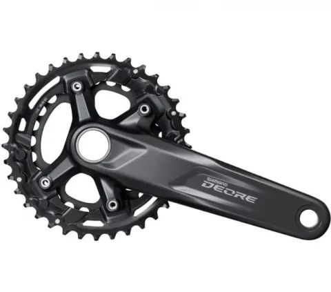 SHIMANO Kurbelgarnitur DEORE FC-M5100 11-fach 170 mm 36-26 Zähne - effiziente Antriebseinheit für…