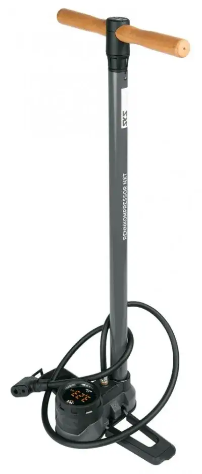 SKS Rennkompressor NXT DIGI Standpumpe schwarz, digitale Druckanzeige, bis 16 bar, Multi Valve MV…