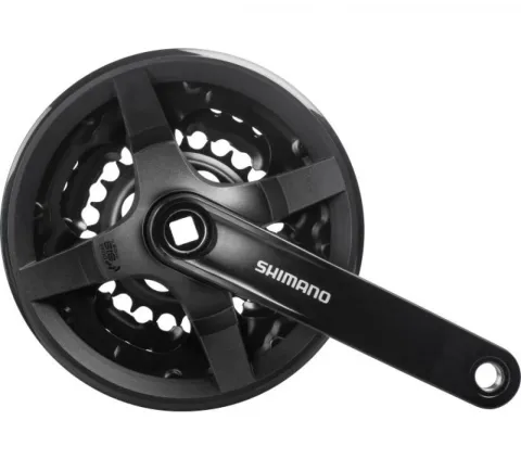 SHIMANO Kurbelgarnitur TOURNEY FC-TY301 Kurbelgarnitur - 6-fach, 7-fach, 8-fach, 150 mm, 42-34, 24…
