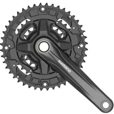 SHIMANO Kurbelgarnitur FC-M210-3 175 mm 44-32-22 Zähne - zuverlässiger 3-fach Antrieb