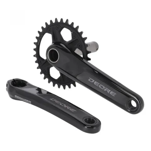 SHIMANO Kurbelgarnitur DEORE FC-M6120 Kurbelgarnitur - 12-fach, 175 mm, 32 Zähne