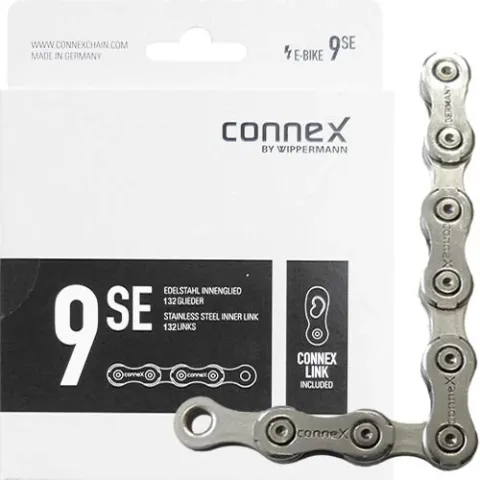 Connex Kette 9sE 9-fach E-25 Nickel/Edelstahl 132 Glieder silber