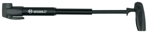 SKS Minipumpe INFUSION TT AV/SV/DV schwarz, 6 bar, Teleskopfunktion, klappbarer T-Griff,…
