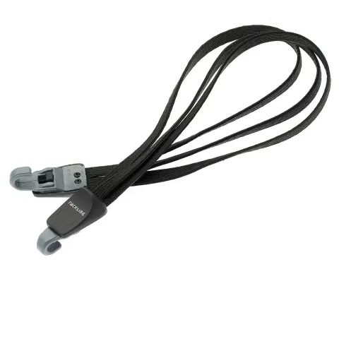 Racktime Bind-it Spanngurt 3-fach, 60 cm/300 mm dehnbar, 2 Haken Ø14 mm, schwarz - Lade-Sicherung…