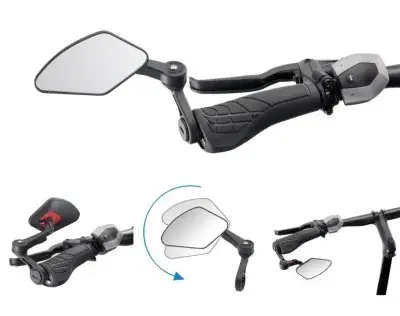 Krampe Fahrradspiegel KF Cross Typ B Innenklemmung schwarz