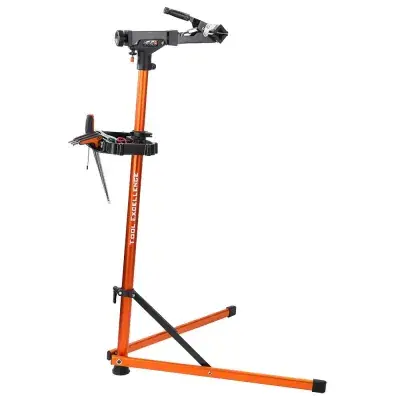 SUPER B TB-WS20 Montageständer Top Assist - Höhenverstellbar 106-144 cm, Aluminium Orange
