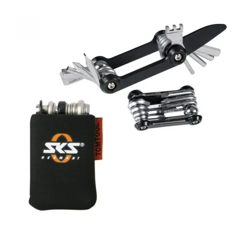 SKS TOM 14 Minitool: Kompaktes 14-in-1 Fahrrad-Multitool aus rostfreiem Chrom-Vanadium-Stahl mit…