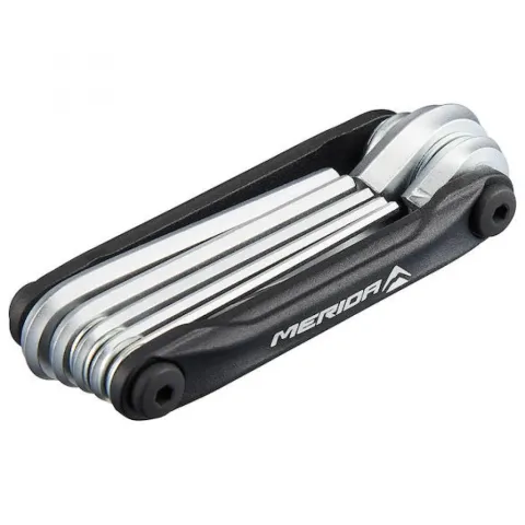 Merida Multitool 9-in-1 Werkzeug 90 x 38 mm Schwarz - Kompaktes Fahrrad-Multitool