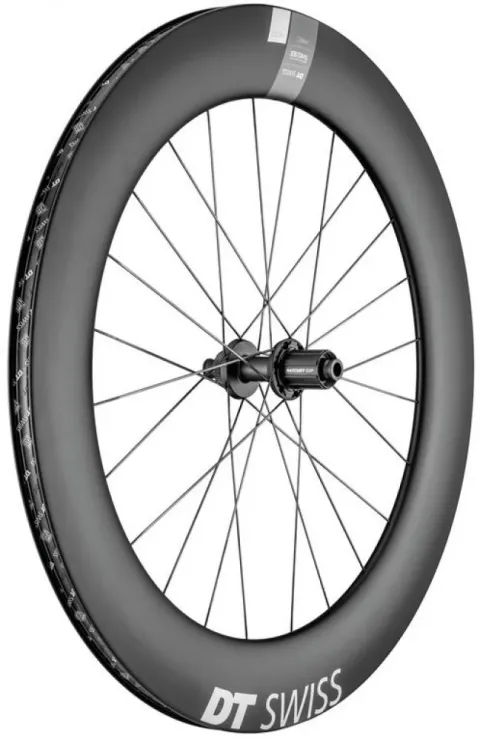 DT Swiss Laufrad ARC 1400 Dicut Disc 622 x 20 mm Schwarz - aerodynamischer Carbon-Laufradsatz