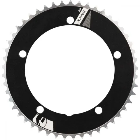 Vision Kettenblatt Track Non-Series 5-Arm 144 mm x 46 T Schwarz - CNC-gefräst AL7075/T6