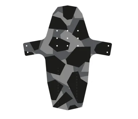 Hebie Schutzblech Swap Front 26"|27.5"|28"|29" breite 140mm Camouflage Folie +5 Kabelbinder