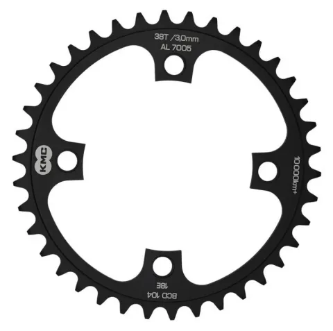 KMC Kettenblatt 38 Zähne 1/2 x 1/8" Lochkreis 104 mm AL7075 - E-Bike Mittelmotor