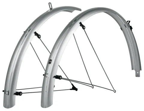 SKS Bluemels Basic 28 Schutzblech-Set - silber 55 mm breit für 28 Fahrräder geeignet für…