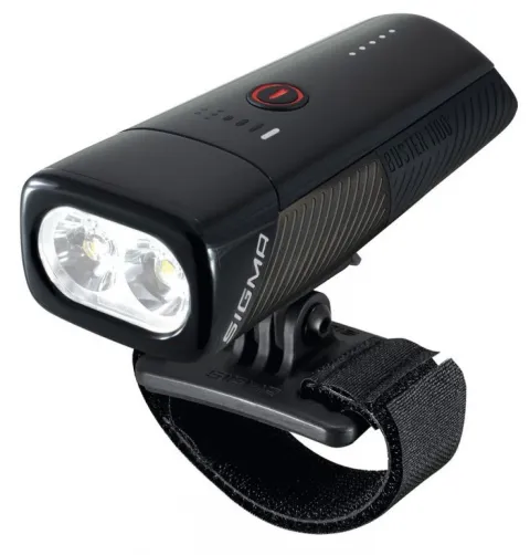 Sigma Licht BUSTER 1100 HL Akku-Helmleuchte 1.100 Lumen Schwarz - 165 m Reichweite, 6 Leuchtmodi