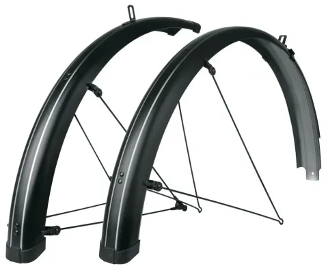SKS Bluemels Stripes Schutzblech-Set 28" 69mm schwarz matt  Alu-Kunststoff, ASR-System,…
