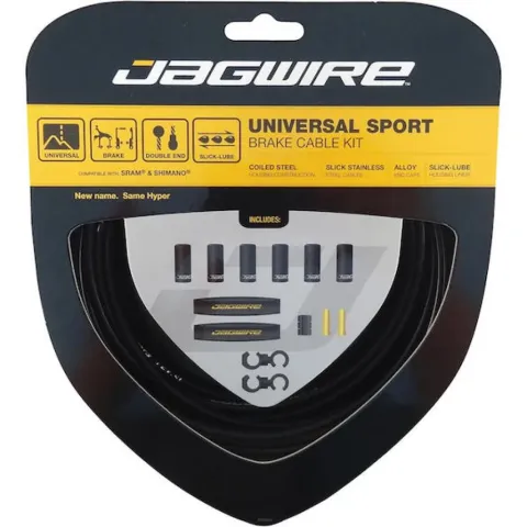 Jagwire Bremszugset Universal Sport Standardlänge Schwarz - geschmeidige, kraftvolle…