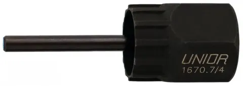 Unior Shimano Zahnkranzabzieher inkl Führung für Kassettenkränze 1670.7/4