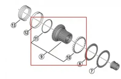 SHIMANO Freilaufkörper MICRO SPLINE XT/SLX - präziser Antrieb für moderne Ausführung