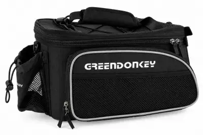 Greendonkey Gustav 1 Gepäckträgertasche mit Schultergurt
