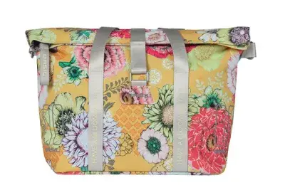 Basil Bloom Field Schultertasche Honey Yellow - 11L Fahrradtasche mit KF-HOOK System 29x15x26cm -…