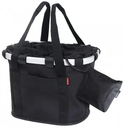 KLICKfix Fahrradkorb Fahrradtasche Bikebasket Reisenthel schwarz 28x26x35 cm