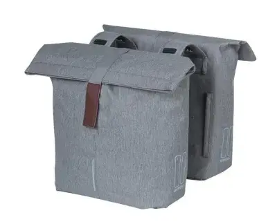 Basil Doppelpacktasche City grey melee 30x18x49cm