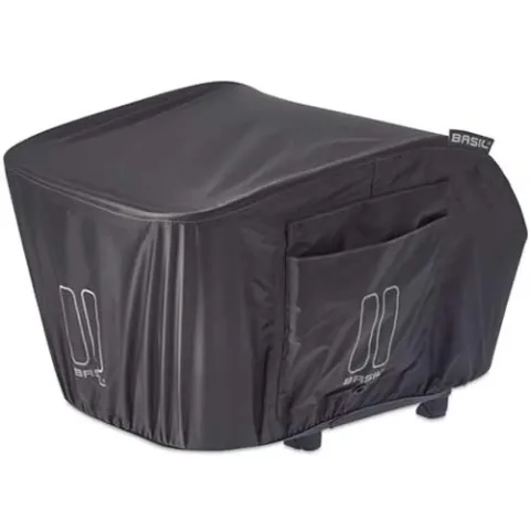 Basil Keep Dry Regenhaube für Icon Bold Fahrradkorb - Wasserdicht Grau
