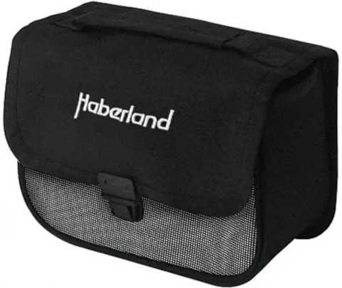 Haberland Lenkertasche 2l Einsteiger schw./silber - kompakte Fahrradtasche für Alltag und Tour