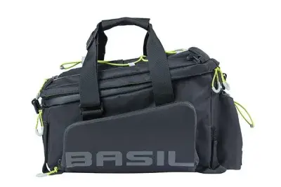 Basil Miles Trunkbag XL Pro Gepäckträgertasche 36L - schwarz lime 31x23x20 cm