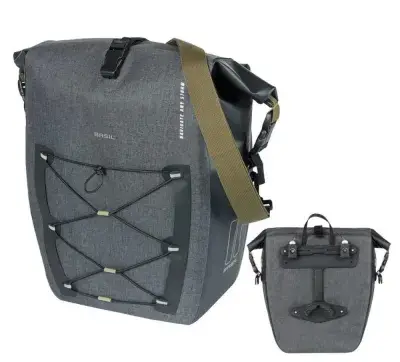 Basil Tasche Navigator Storm MIK Side L schwarz 46x36x21cm 25 bis 31l MIK