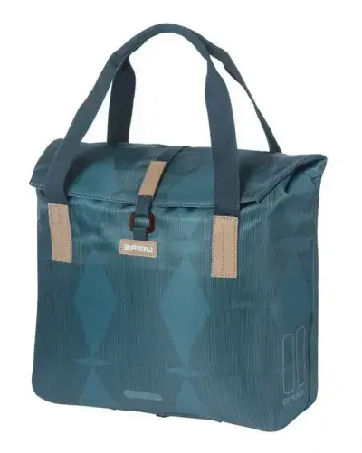 Basil Elegance Fahrradshopper, 20-26L, estate blau, recyceltes PET, wasserabweisend,…