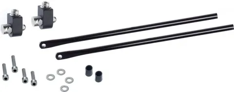 Racktime Montageset - Befestigungs-Set aus Aluminium/Stahl, schwarz - kompatibel mit Eco 2.0,…