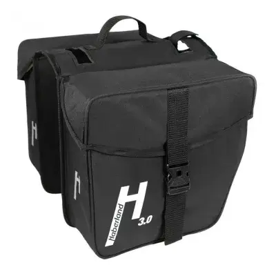 Haberland Doppeltasche 25l Basic M 3.0 schwarz - praktische Gepäckträgertasche mit klappbarem…