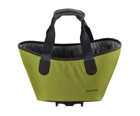 Racktime Agnetha 2.0 Einkaufstasche Lime Green - 15L Gepäckträgertasche mit Snap-it System