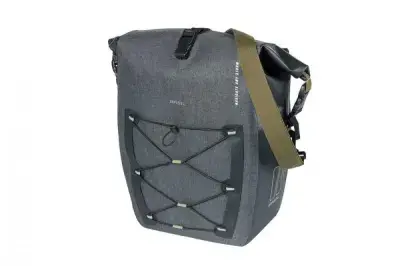 Basil Navigator Storm L Fahrradtasche, 25-31L, wasserdicht, schwarz, Hook-On-System, reflektierende…